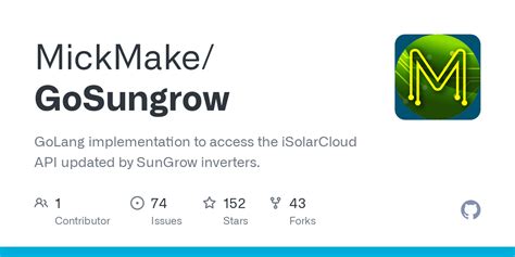 gosungrow|GitHub